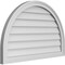 Ekena Millwork Round Top Surface Mount PVC Gable Vent w/ 2"W x 1-1/2"P Brickmould Frame, 34"W x 22"H GVPRT34X2202SN - alternate 4